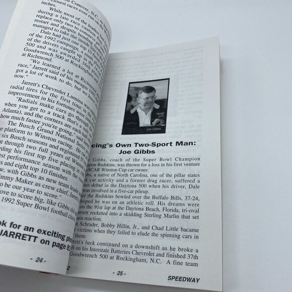 1992 Speedway Auto Racing Pocket Price Guide-Vol 2-Num. 3-limited edition - Picture 4 of 14